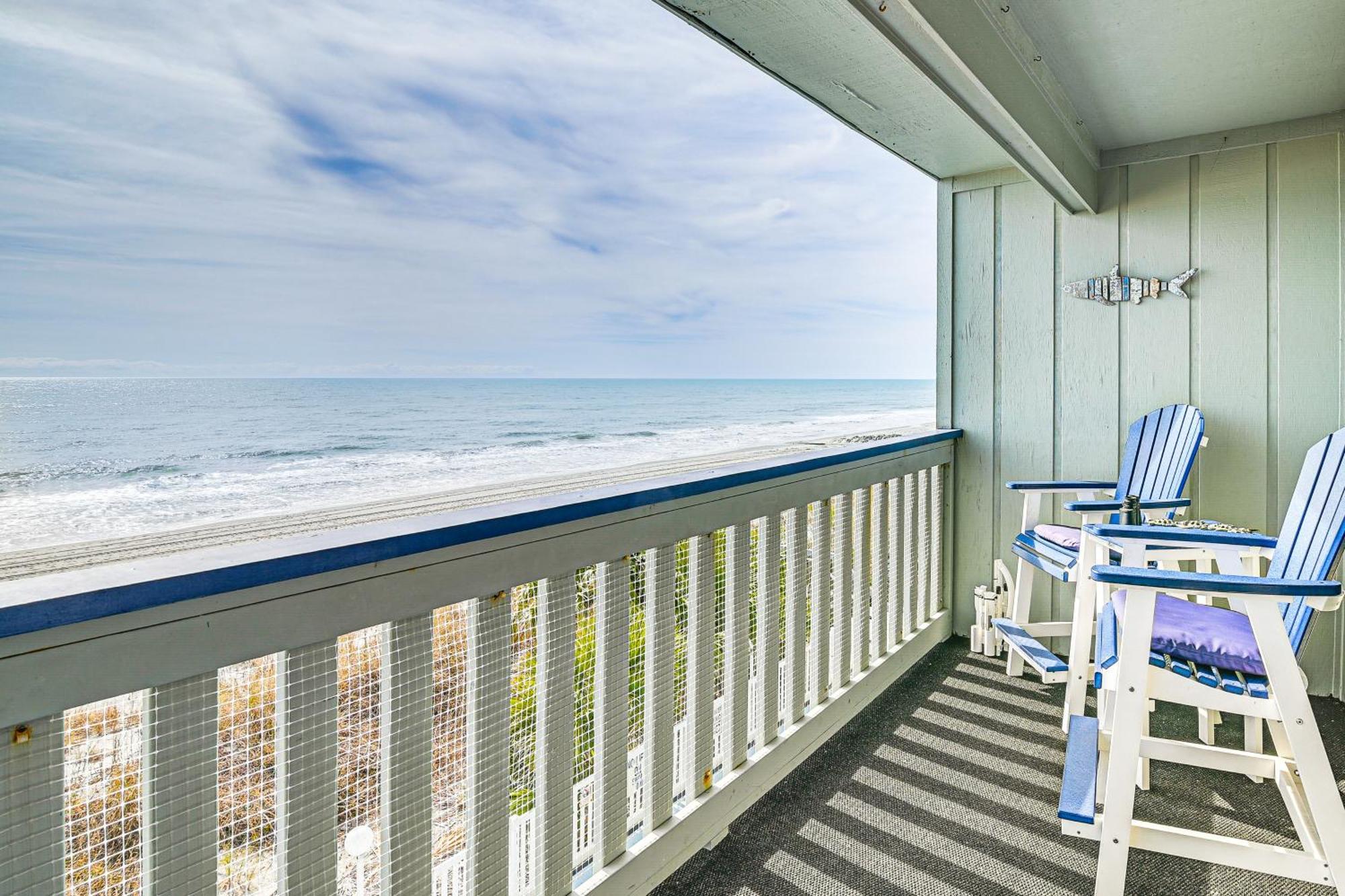 On-The-Beach Escape Oceanfront In Surfside! Myrtle Beach Exterior foto